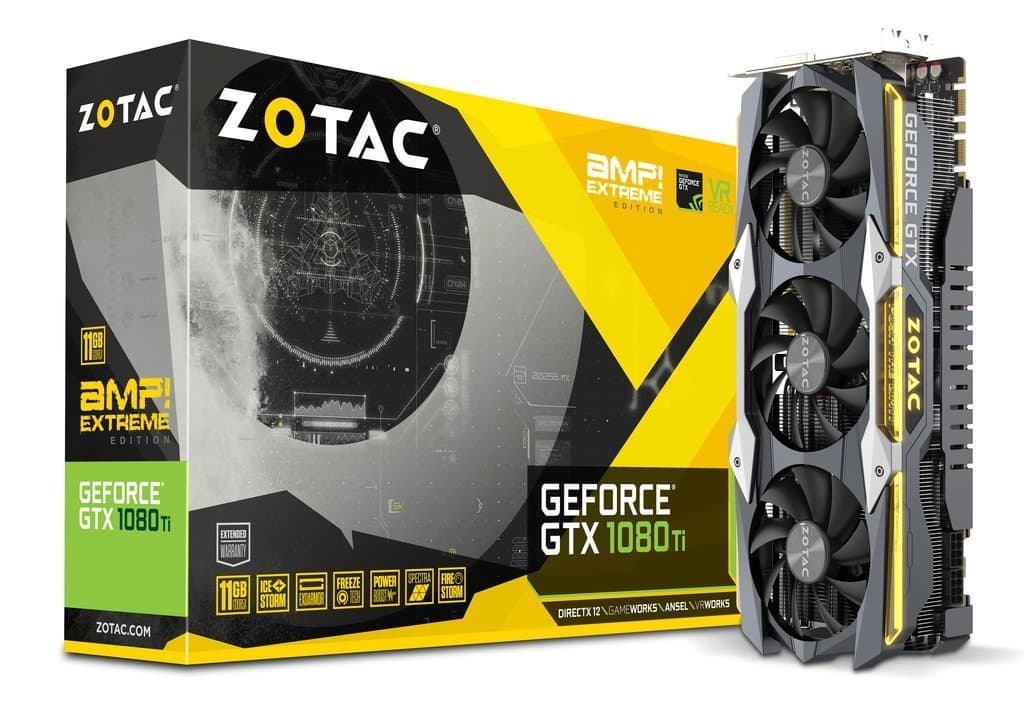 ZOTAC GeForce GTX 1080 Ti AMP Extreme 11GB GDDR5X 352_bit PC